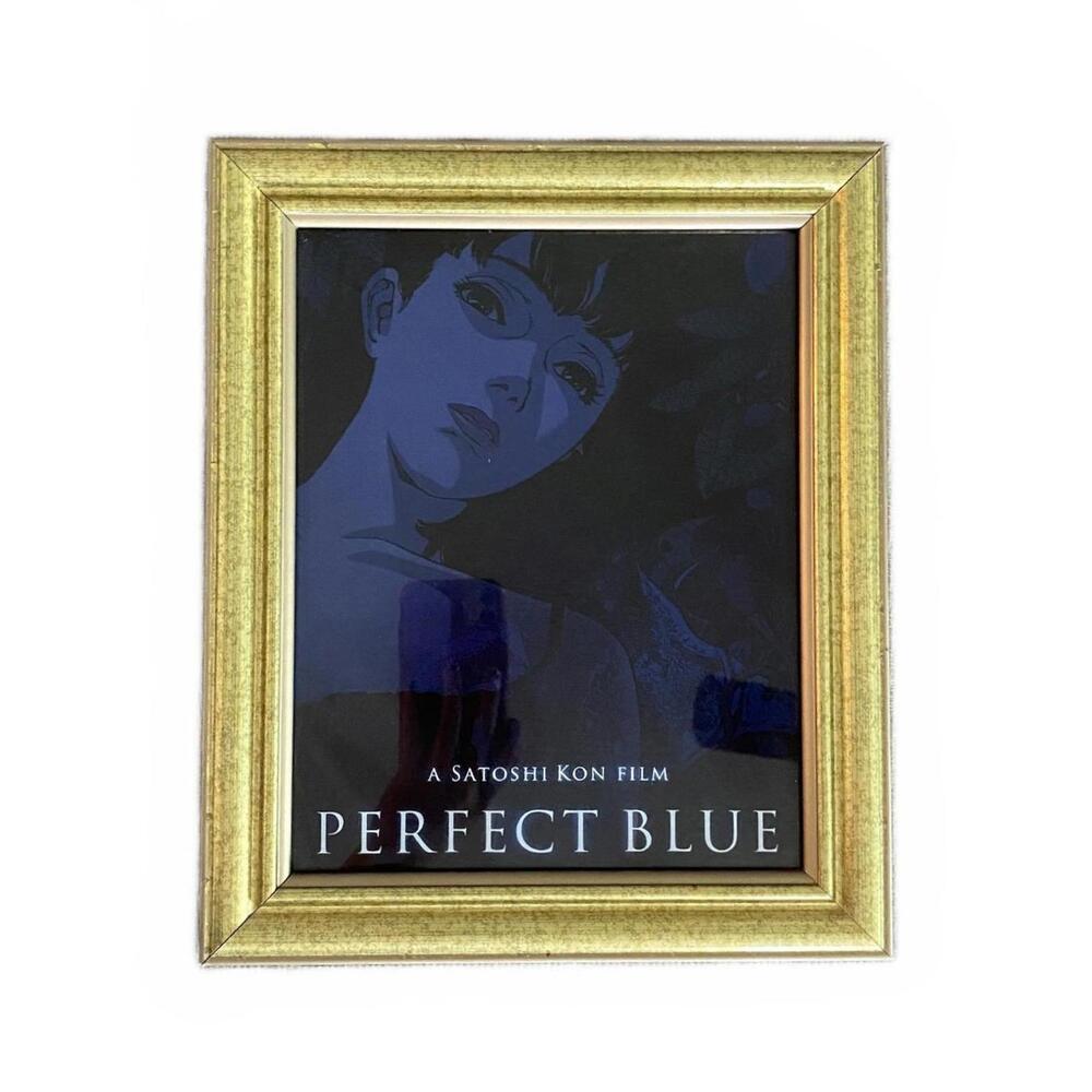 Perfect Blue Anime Wall Art 10x12in Gold Vintage Frame Anime Movie